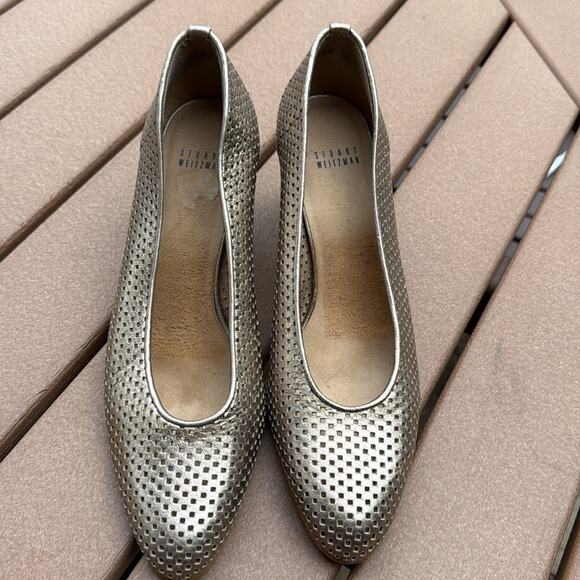 Stuart Weitzman Metallic Women's Shoes Gold 10 M - Picture 4 of 8